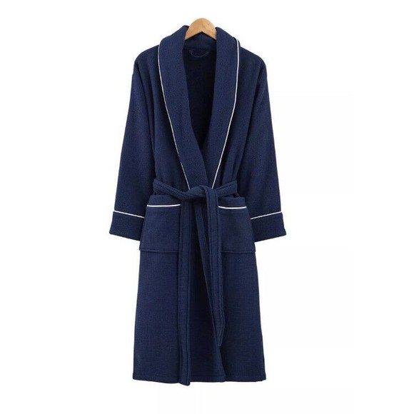 Ozan Premium Home 100% Cotton Majesty Unisex Bath Robe Size: L/XL